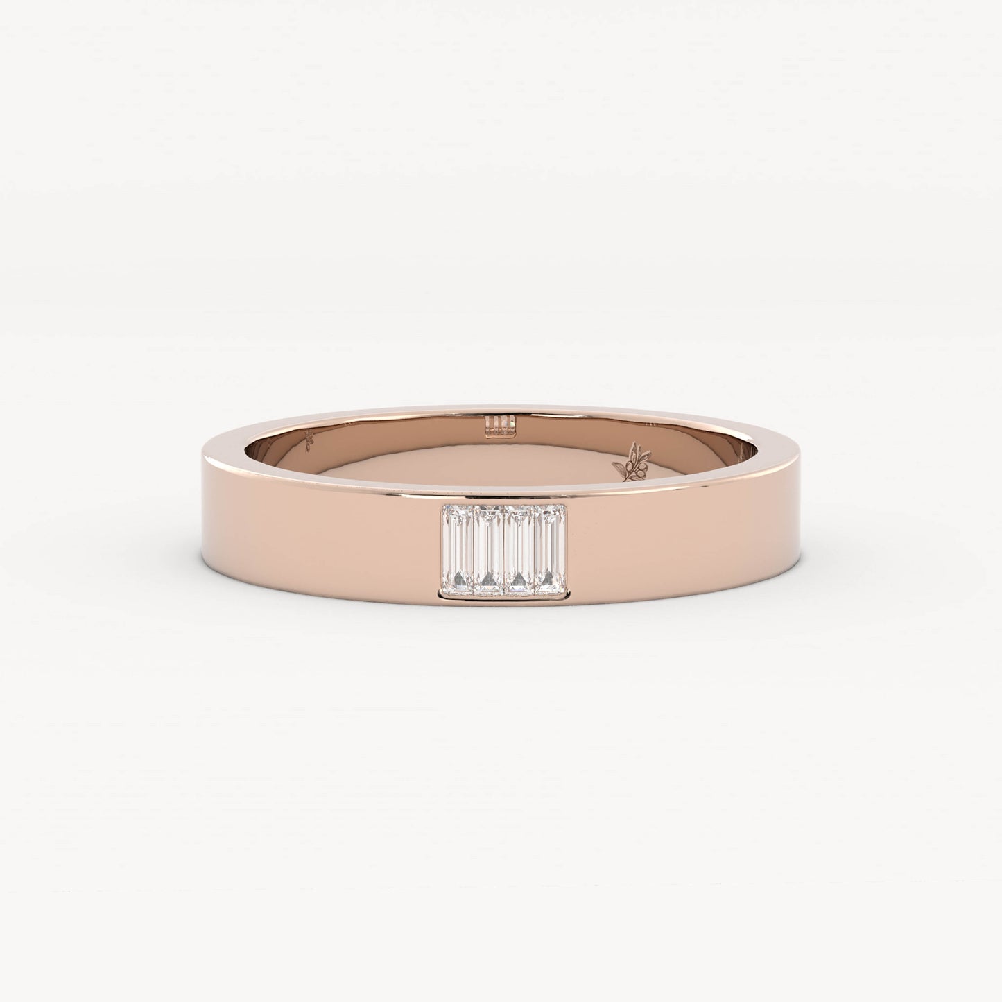 Bench - 14K Rose Gold - Natural Diamond - Polished - 5