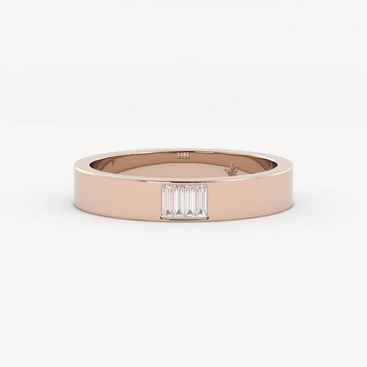 Bench - 14K Rose Gold - Natural Diamond - Polished - 5