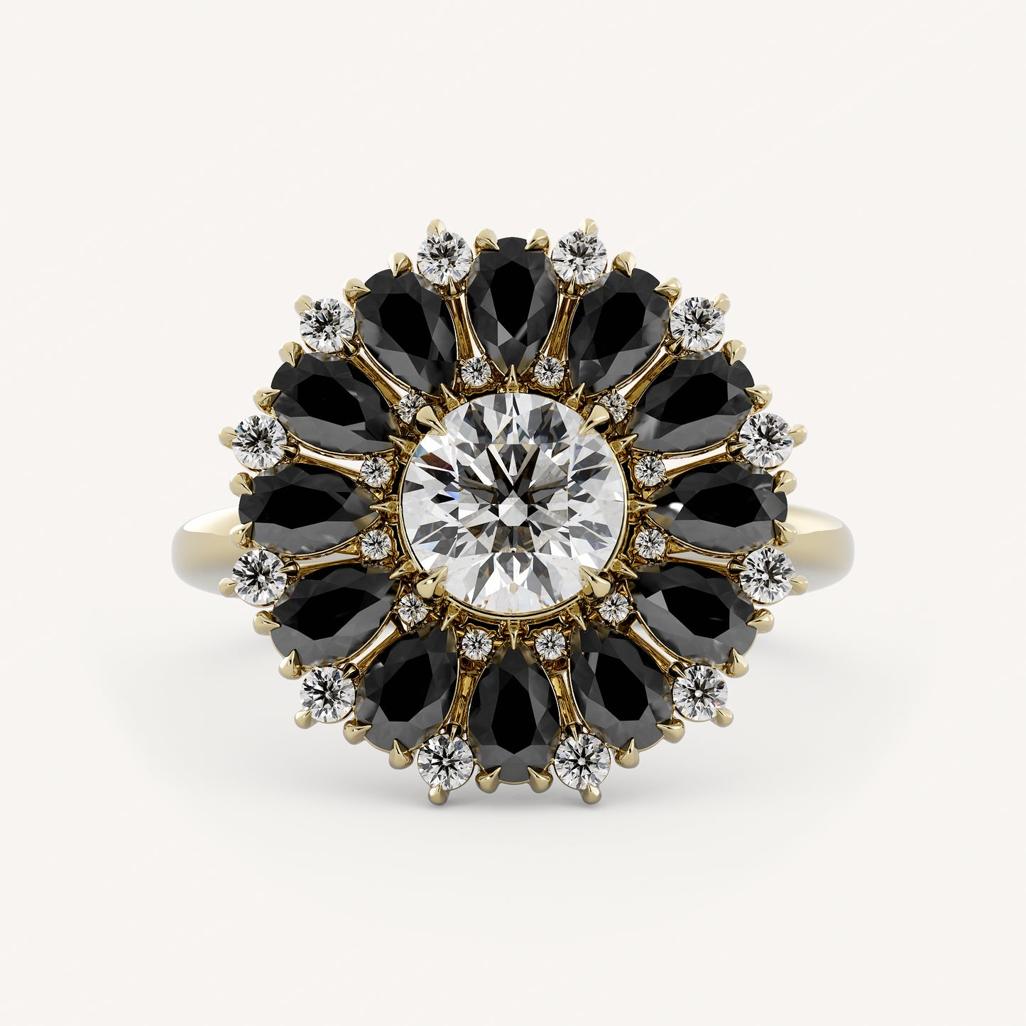 Winona - 14K Yellow Gold - Round - Lab Diamond