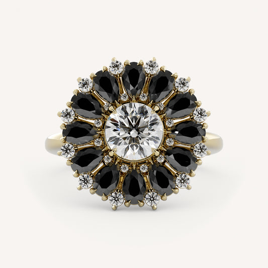 Winona - 14K Yellow Gold - Round - Natural Diamond