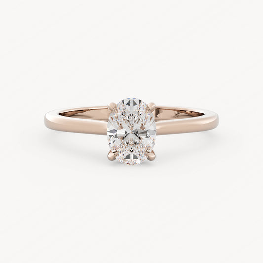 Adaline - 14K Rose Gold - Oval