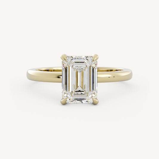 Abigail - Ready To Ship - 14K Yellow Gold - Emerald