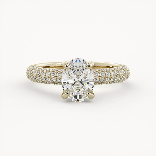 Allie - 14K Yellow Gold - Lab Diamond - Oval