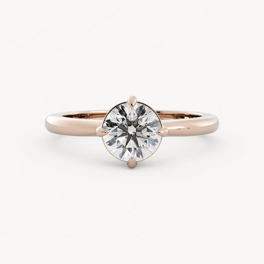 Bennett - 14K Rose Gold - Round