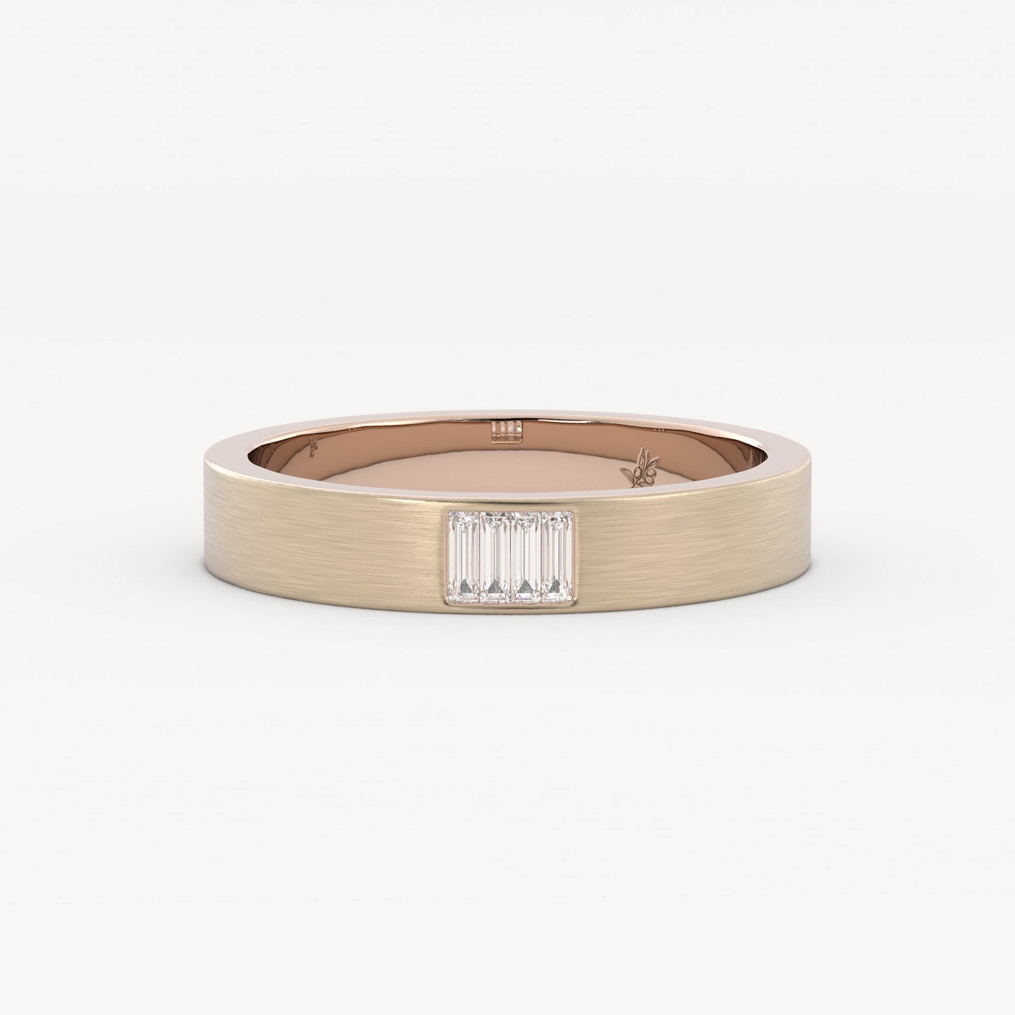 Bench - 14K Rose Gold - Lab Diamond - Satin - 4.5