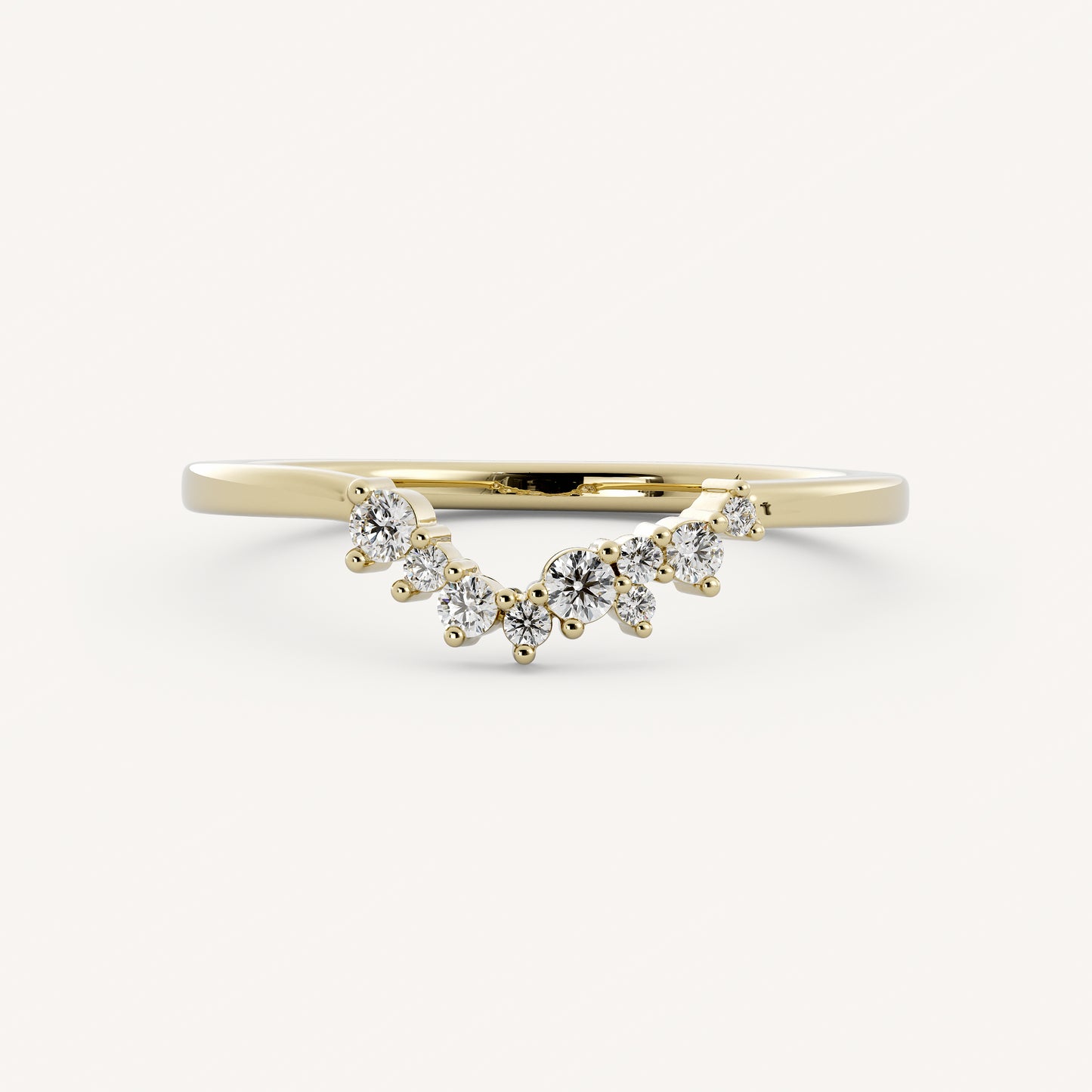 Aries Band - 14K Yellow Gold - Lab Diamond