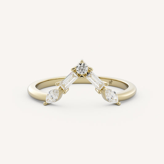 Wyatt - 14K Yellow Gold - Natural Diamond