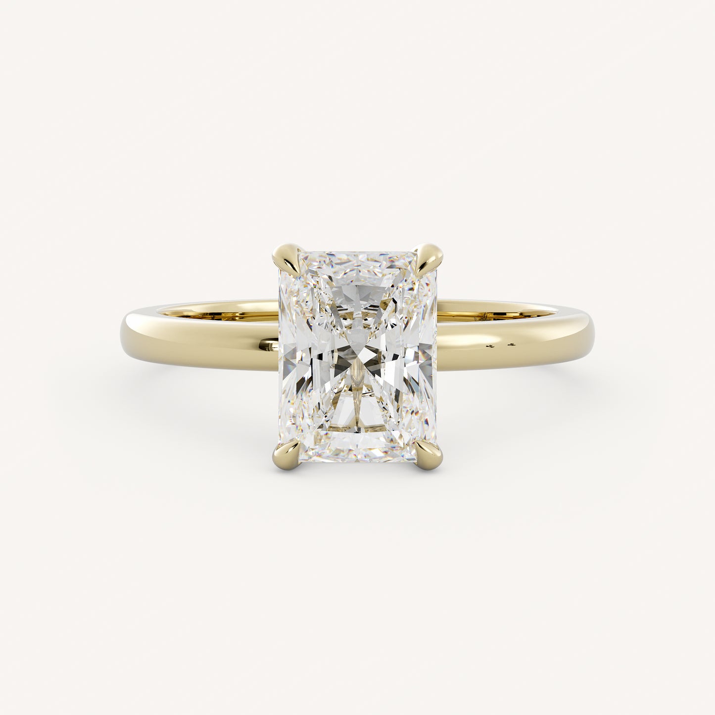 Abigail - Ready To Ship - 14K Yellow Gold - Radiant