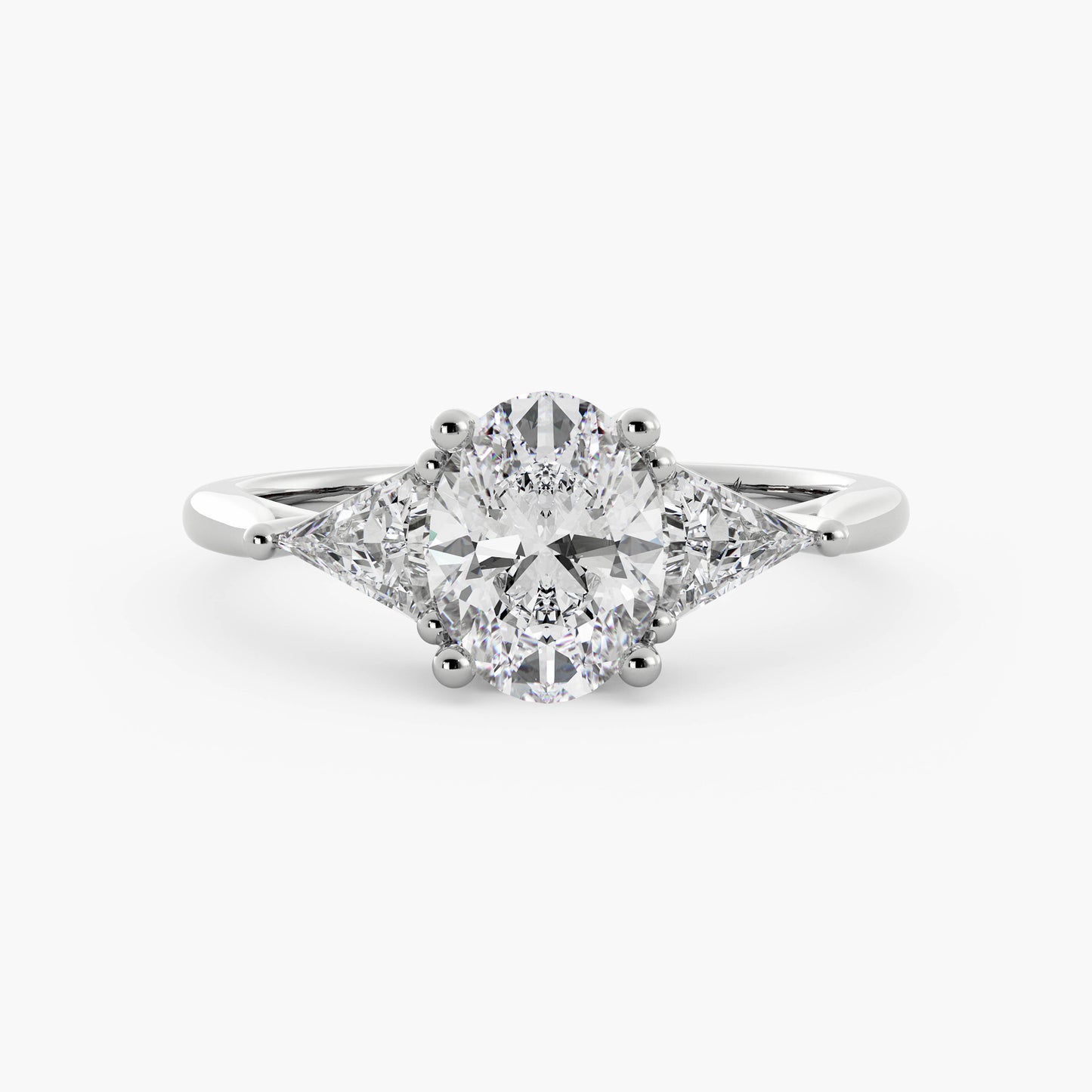 Arbor - 14K White Gold - Oval - Lab Diamond