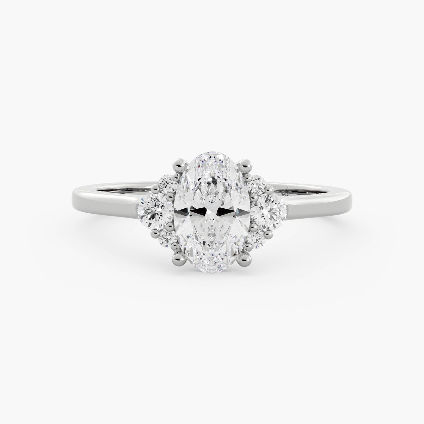 Blair - 14K White Gold - Oval - Lab Diamond