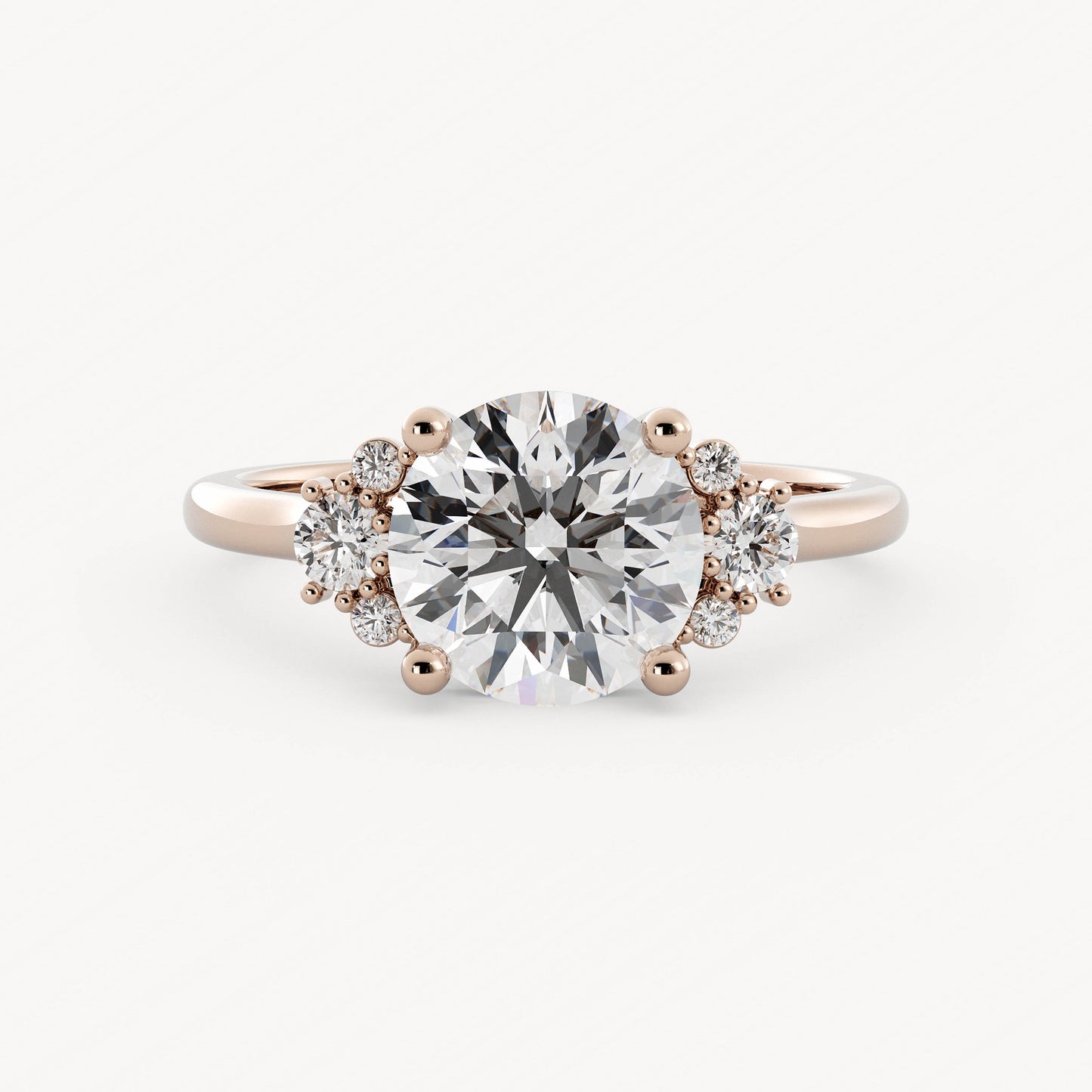 Billie - 14K Rose Gold - Round - Lab Diamond