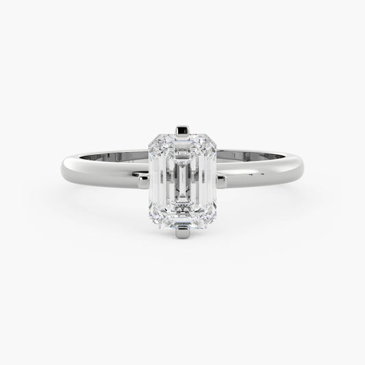 Archie - 14K White Gold - Emerald