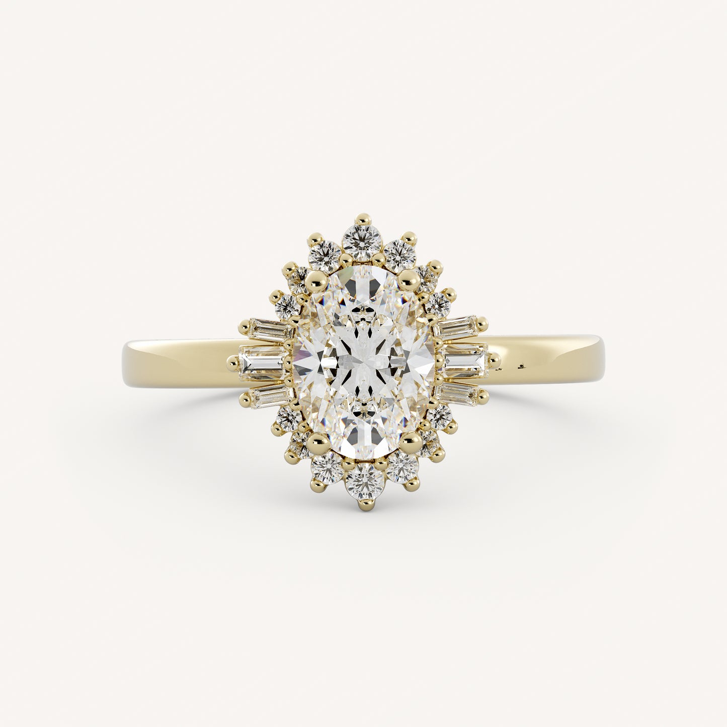 Winslow - 14K Yellow Gold - Oval - Natural Diamond