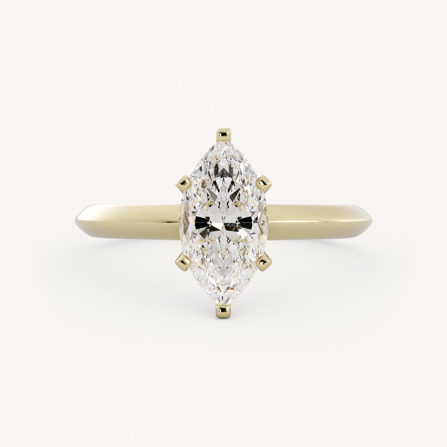 Aberdeen - 14K Yellow Gold - Marquise