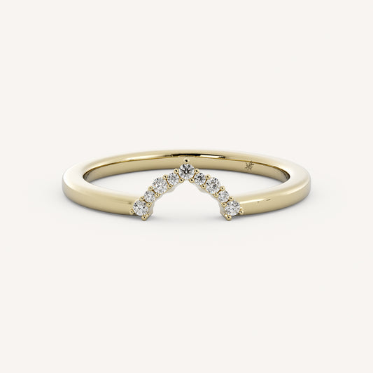 Winnie Band - 14K Yellow Gold - Natural Diamond