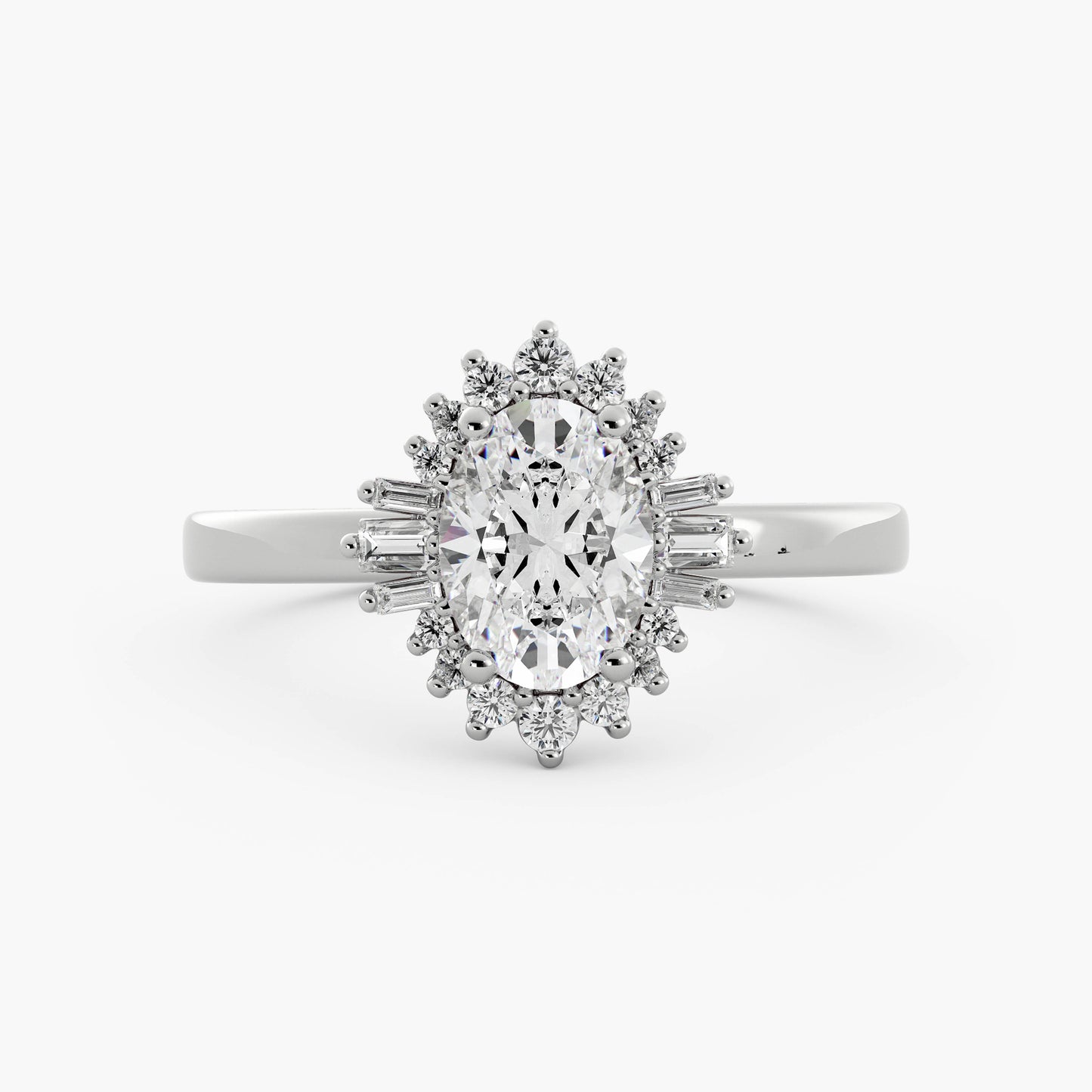 Winslow - 14K White Gold - Oval - Natural Diamond