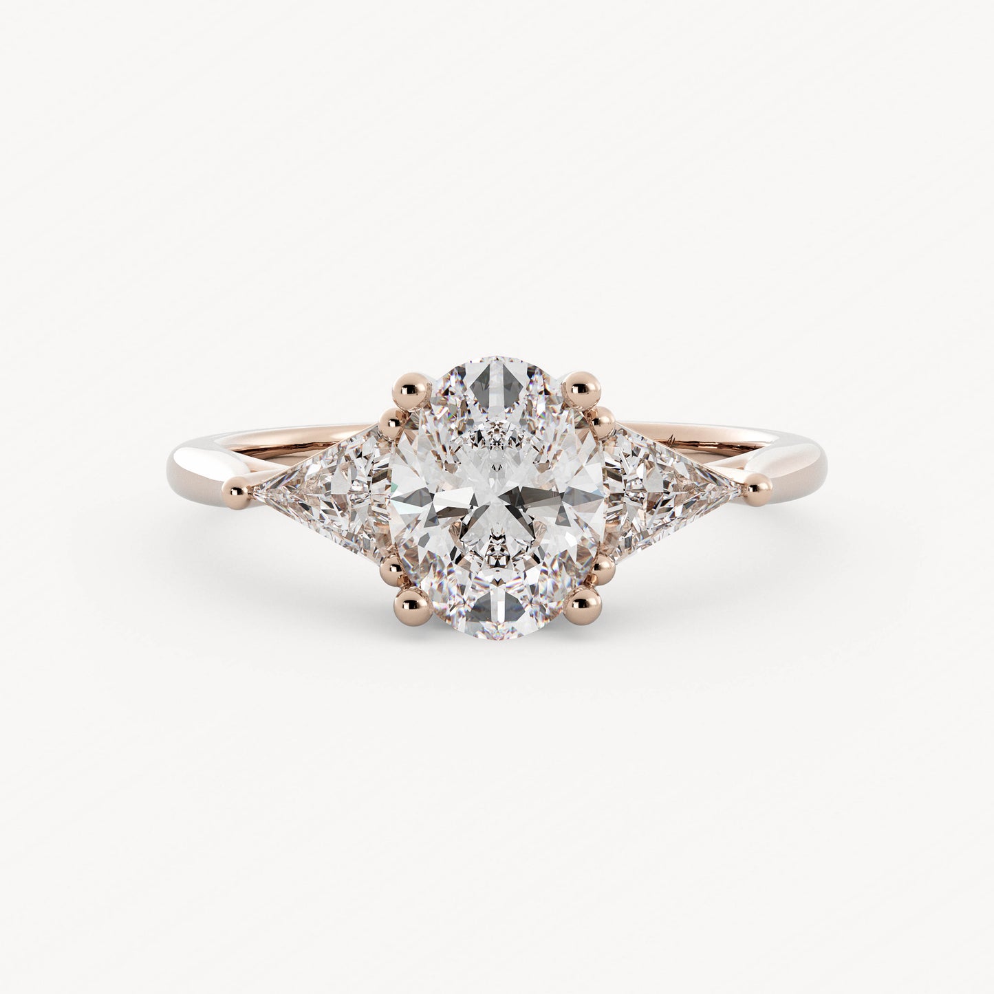 Arbor - 14K Rose Gold - Oval - Lab Diamond