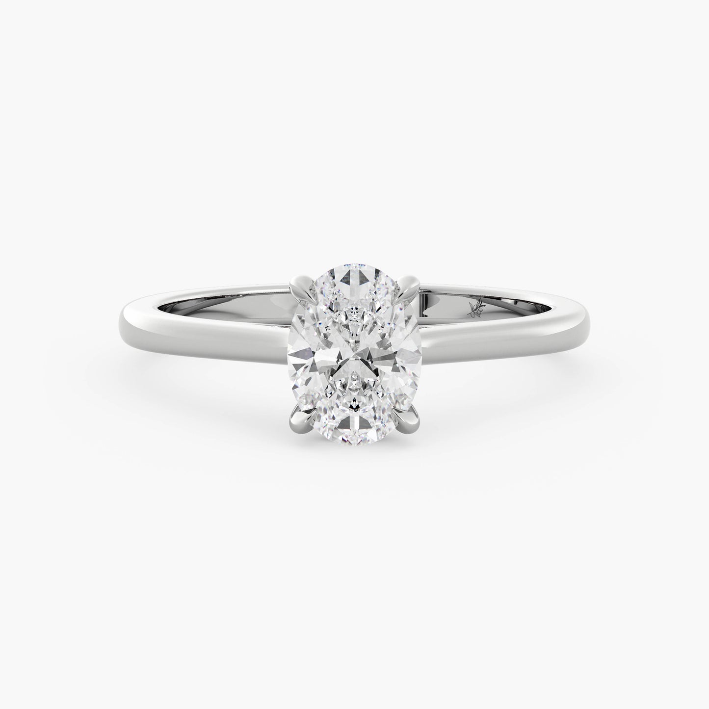 Adaline - 14K White Gold - Oval