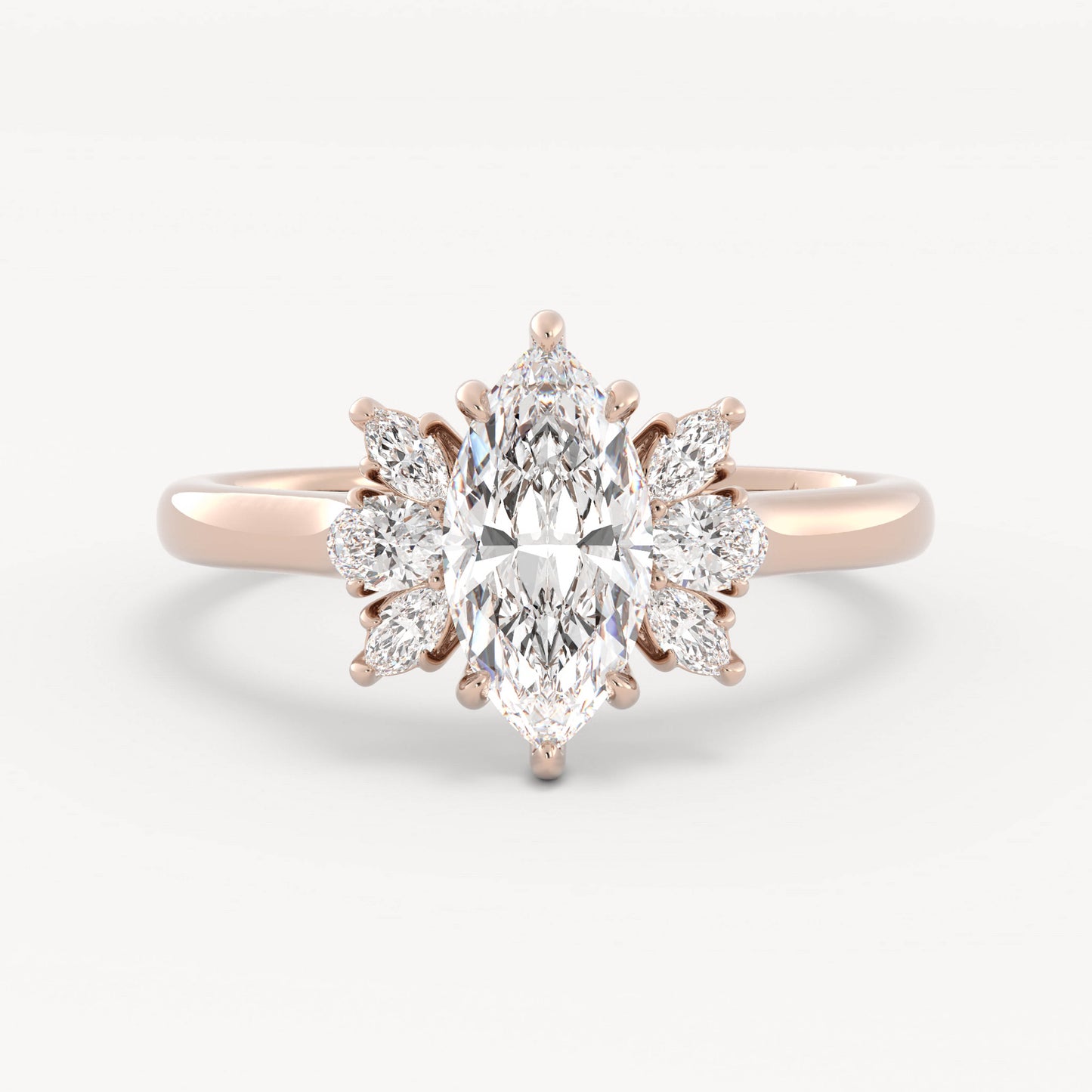 Bowie - 14K Rose Gold - Lab Diamond - Marquise