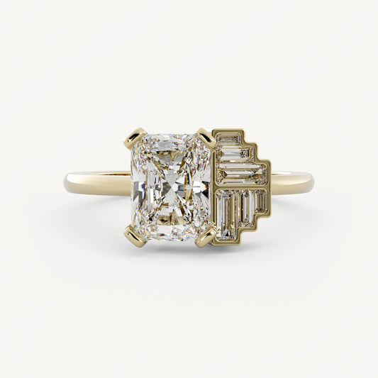 Ames - 14K Yellow Gold - Radiant - Lab Diamond