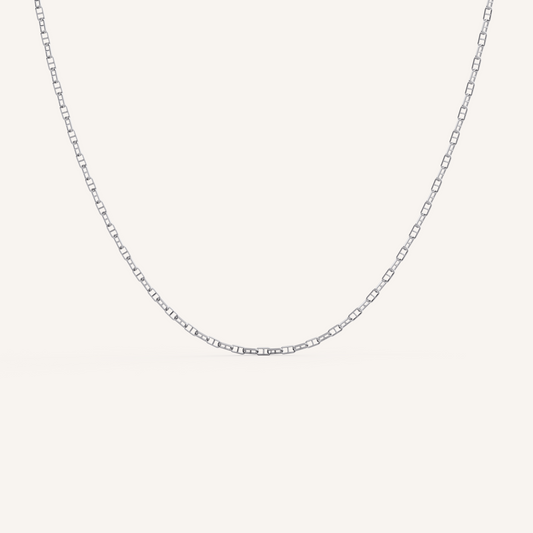 Anchor Chain - 14K White Gold - 1.7mm - 16 Inch