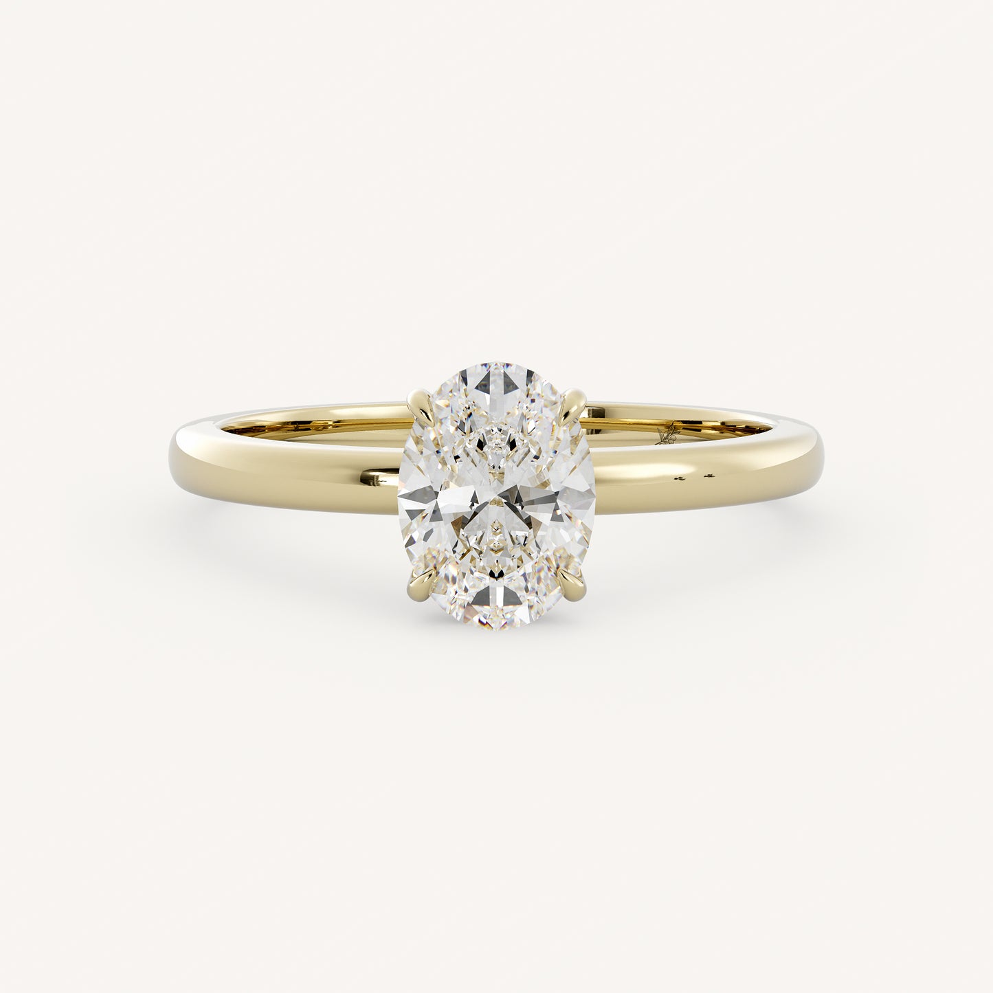 Amelia - 14K Yellow Gold - Oval