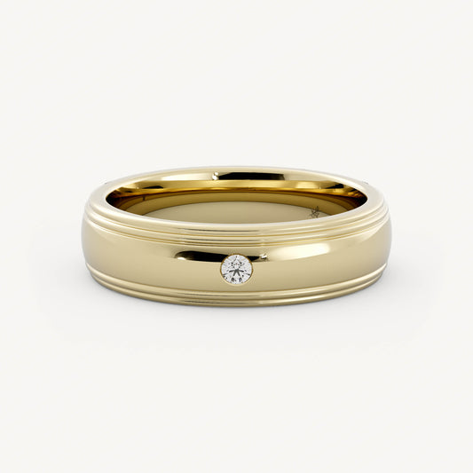 Walt - 14K Yellow Gold - Natural Diamond - 9.75