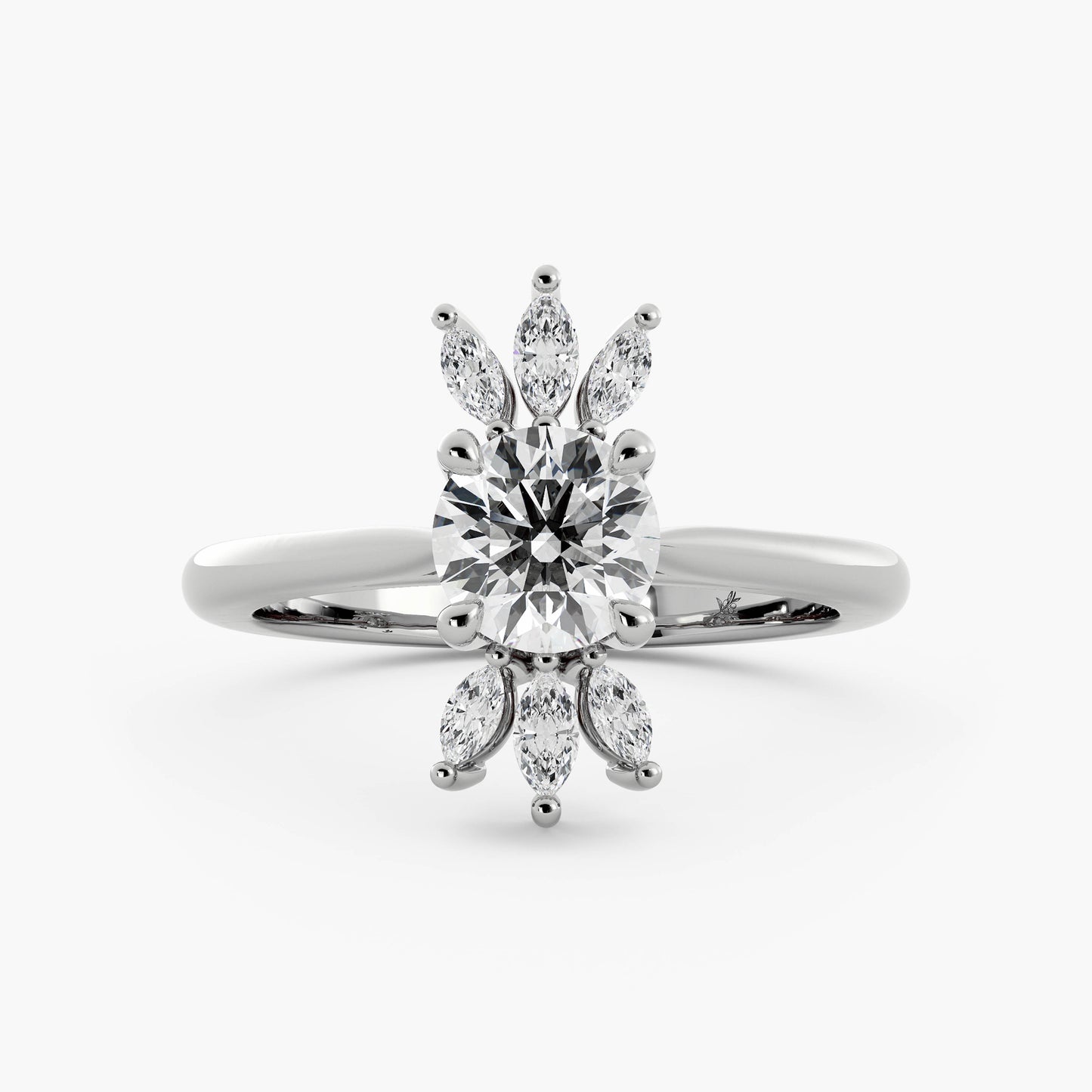 Winslet - 14K White Gold - Round - Lab Diamond