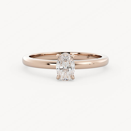 Amelia - 14K Rose Gold - Oval