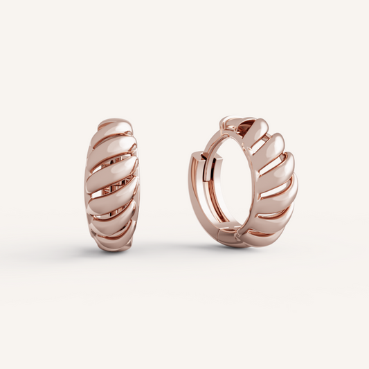 Annie Hoops - 14K Rose Gold