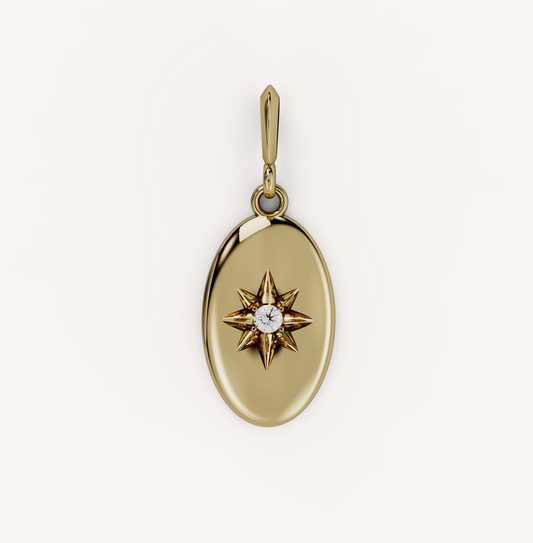 Zodiac Charm - 14K Yellow Gold - With Chain