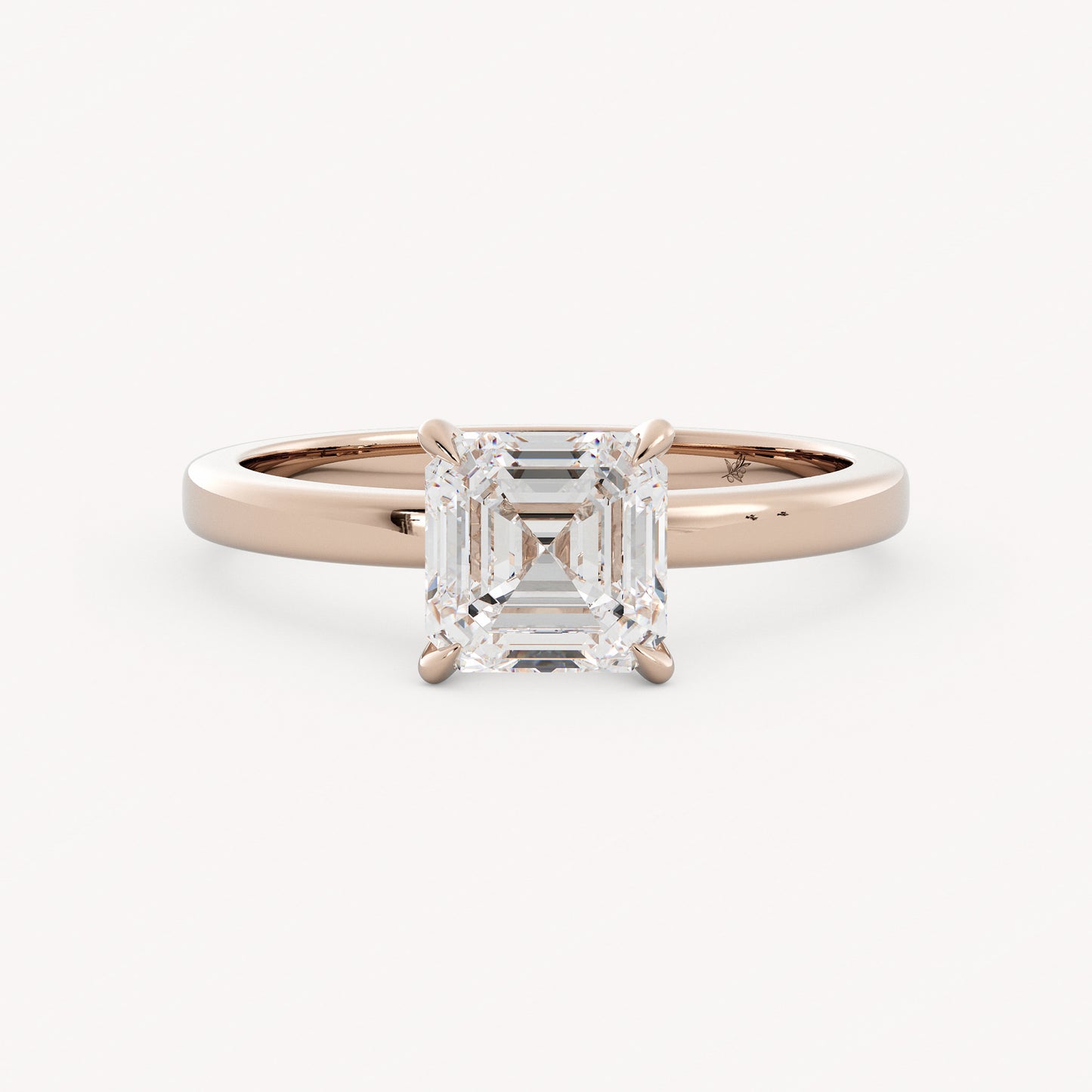 Asher - 14K Rose Gold - Asscher