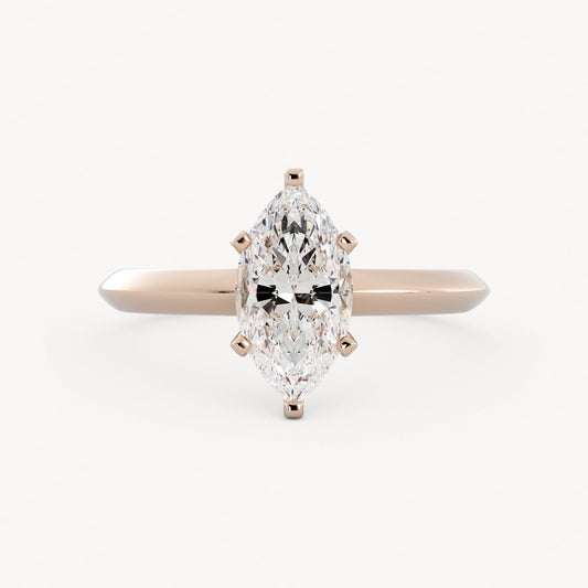 Aberdeen - 14K Rose Gold - Marquise