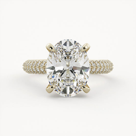 Allie - 14K Yellow Gold - Lab Diamond - Oval