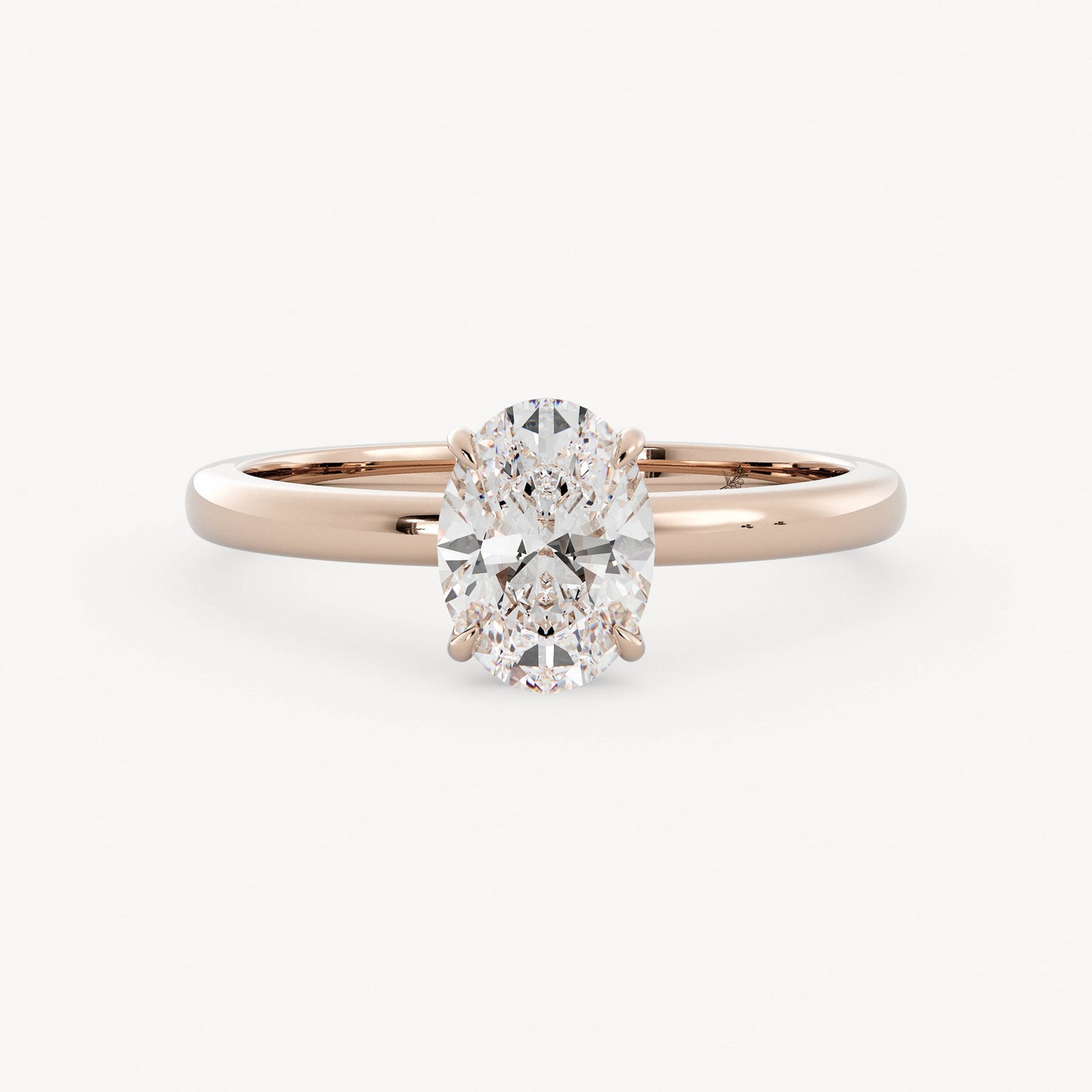 Amelia - 14K Rose Gold - Oval