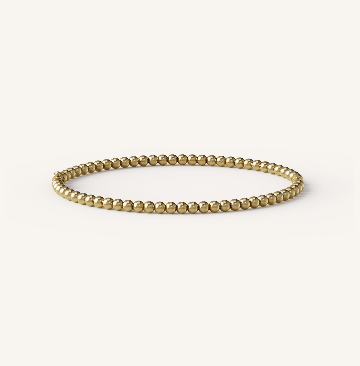 Beaded Bangle - 14K Yellow Gold