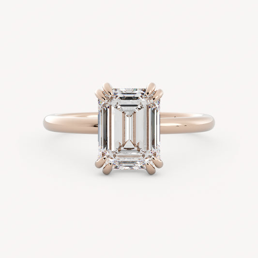 Abel - 14K Rose Gold - Emerald