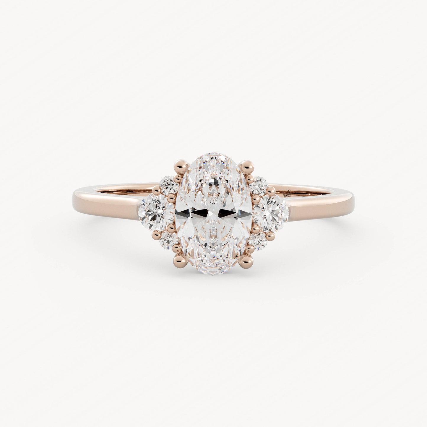 Blair - 14K Rose Gold - Oval - Lab Diamond