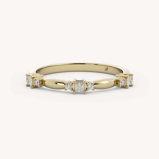 Wesley - 14K Yellow Gold - Natural Diamond