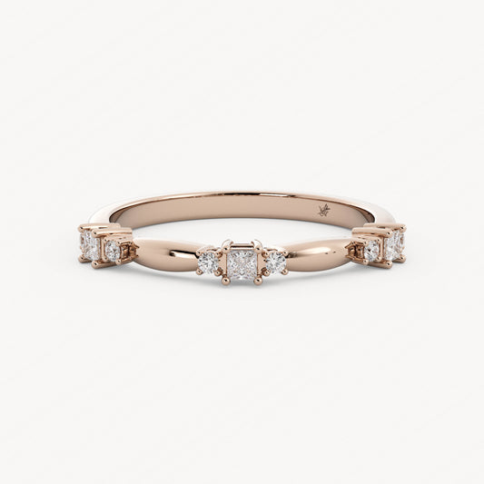 Wesley - 14K Rose Gold - Natural Diamond