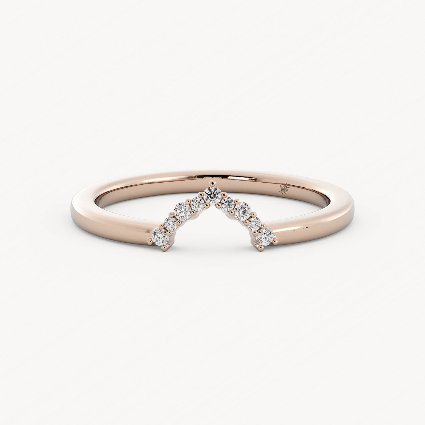 Winnie Band - 14K Rose Gold - Lab Diamond