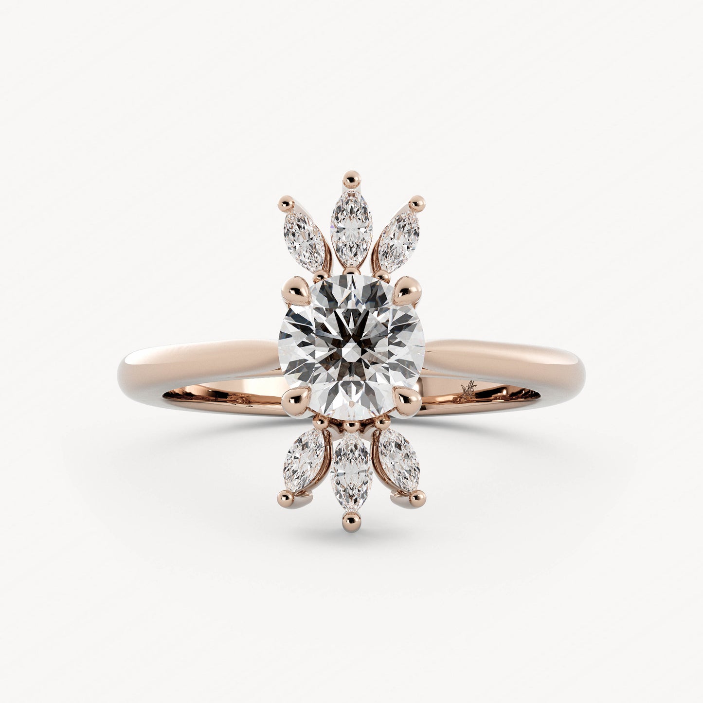 Winslet - 14K Rose Gold - Round - Lab Diamond