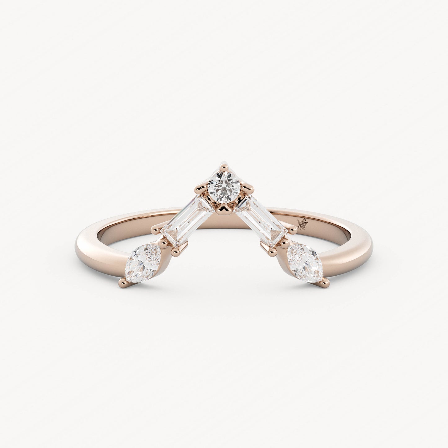 Wyatt - 14K Rose Gold - Natural Diamond