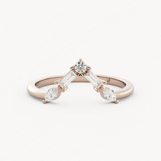 Wyatt - 14K Rose Gold - Natural Diamond