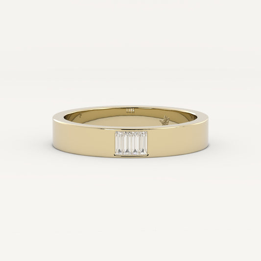 Bench - 14K Yellow Gold - Lab Diamond - Polished - 6.5