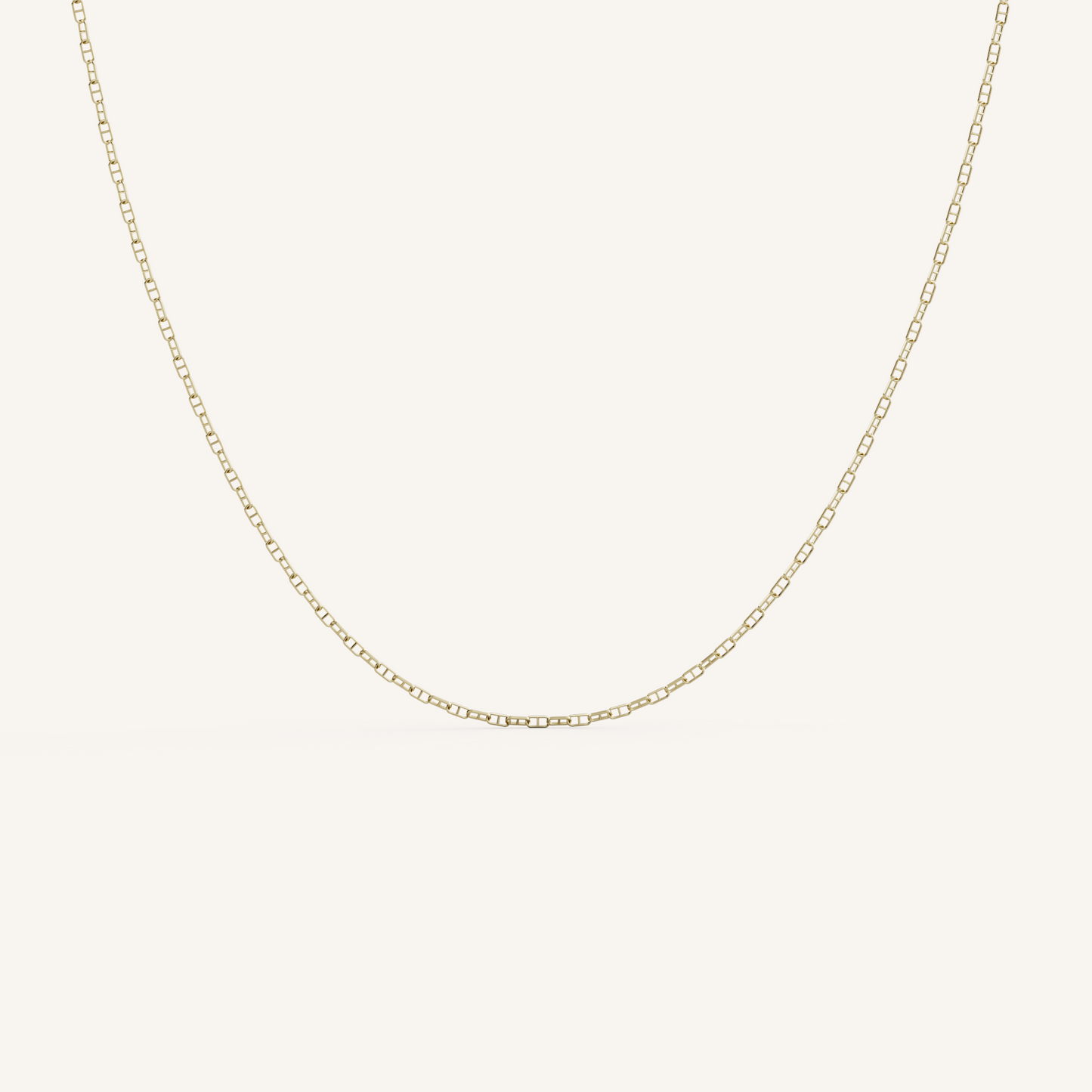 Anchor Chain - 14K Yellow Gold - 1.3mm - 16 Inch