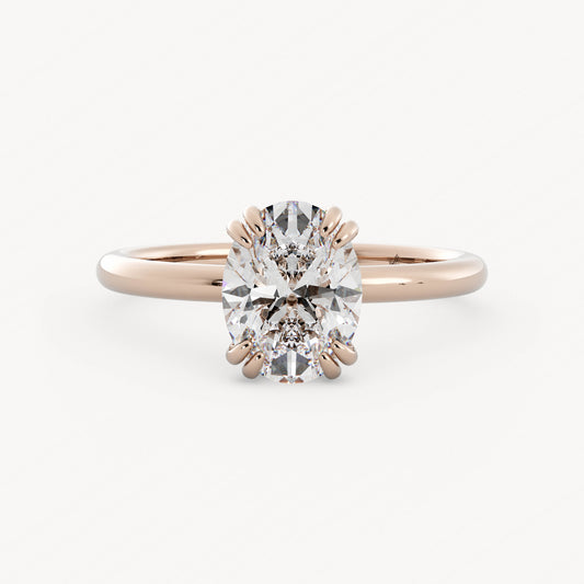 Adele - 14K Rose Gold - Oval