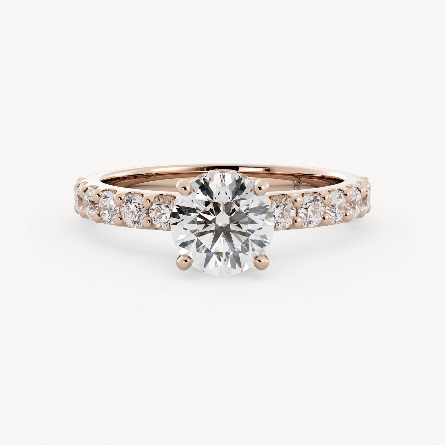 Anna - 14K Rose Gold - Round - Lab Diamond