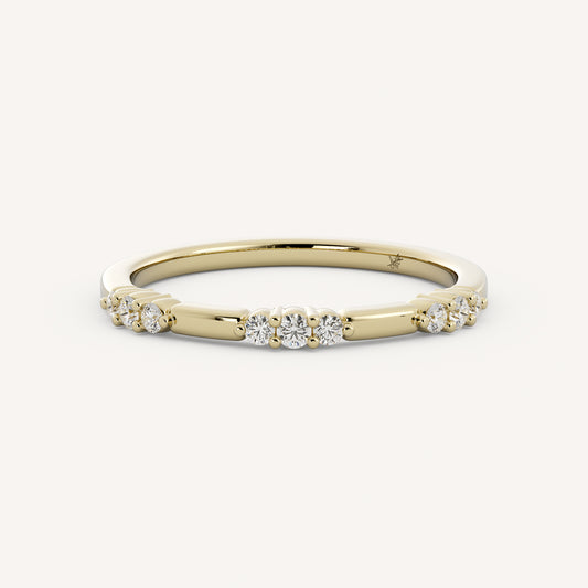 Wiley - 14K Yellow Gold - Natural Diamond