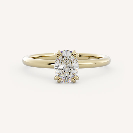 Adele - 14K Yellow Gold - Oval